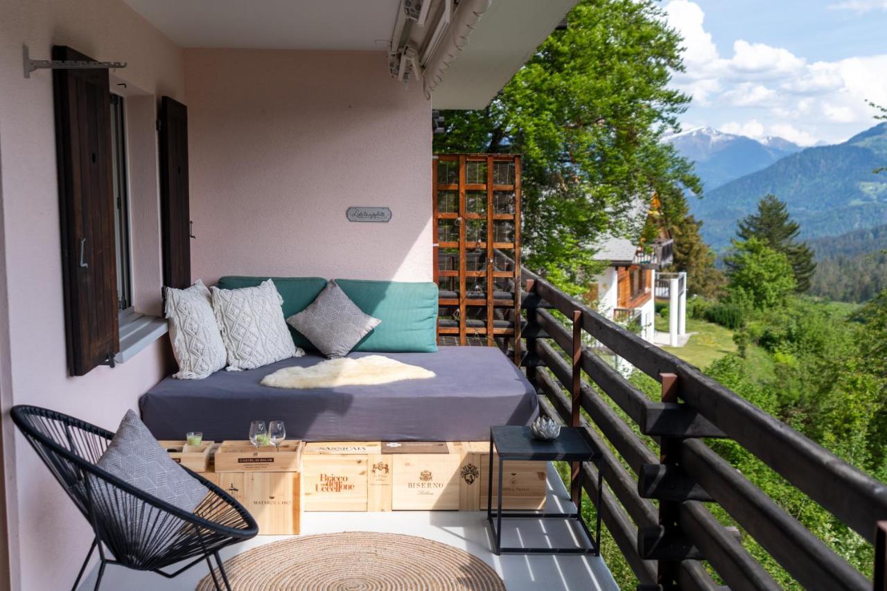 -Panorama-Bergblick- Dampfbad-Dusche Und Aussenbett Leilighet Flims Eksteriør bilde